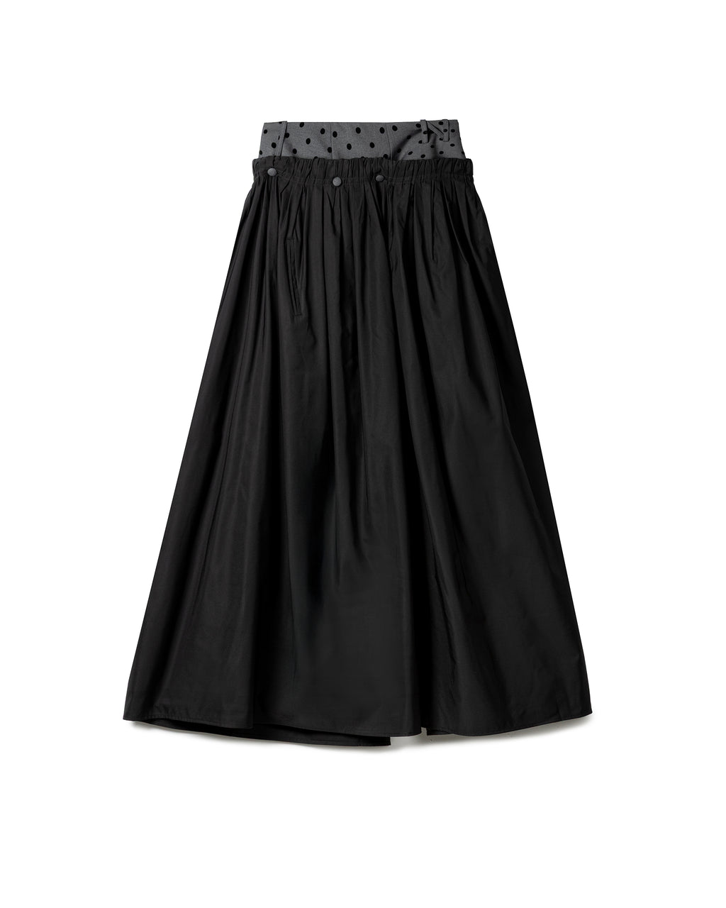 Vol.3 Ch.2 Flowing Double Layered Polka Midi Skirt