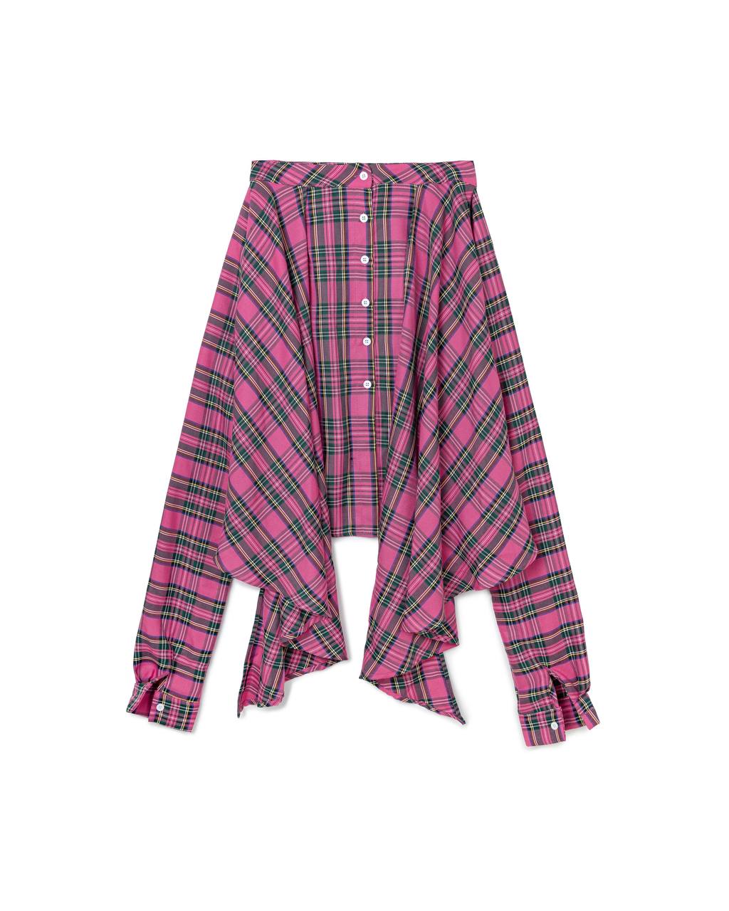 Deconstructed Plaid Skirt