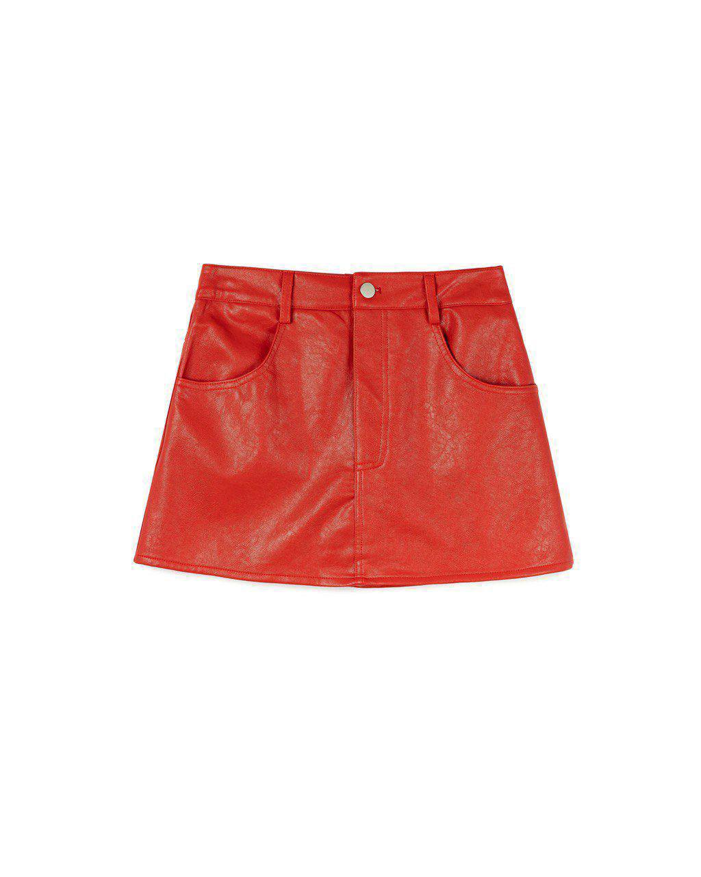 Glossy Mini Skirt