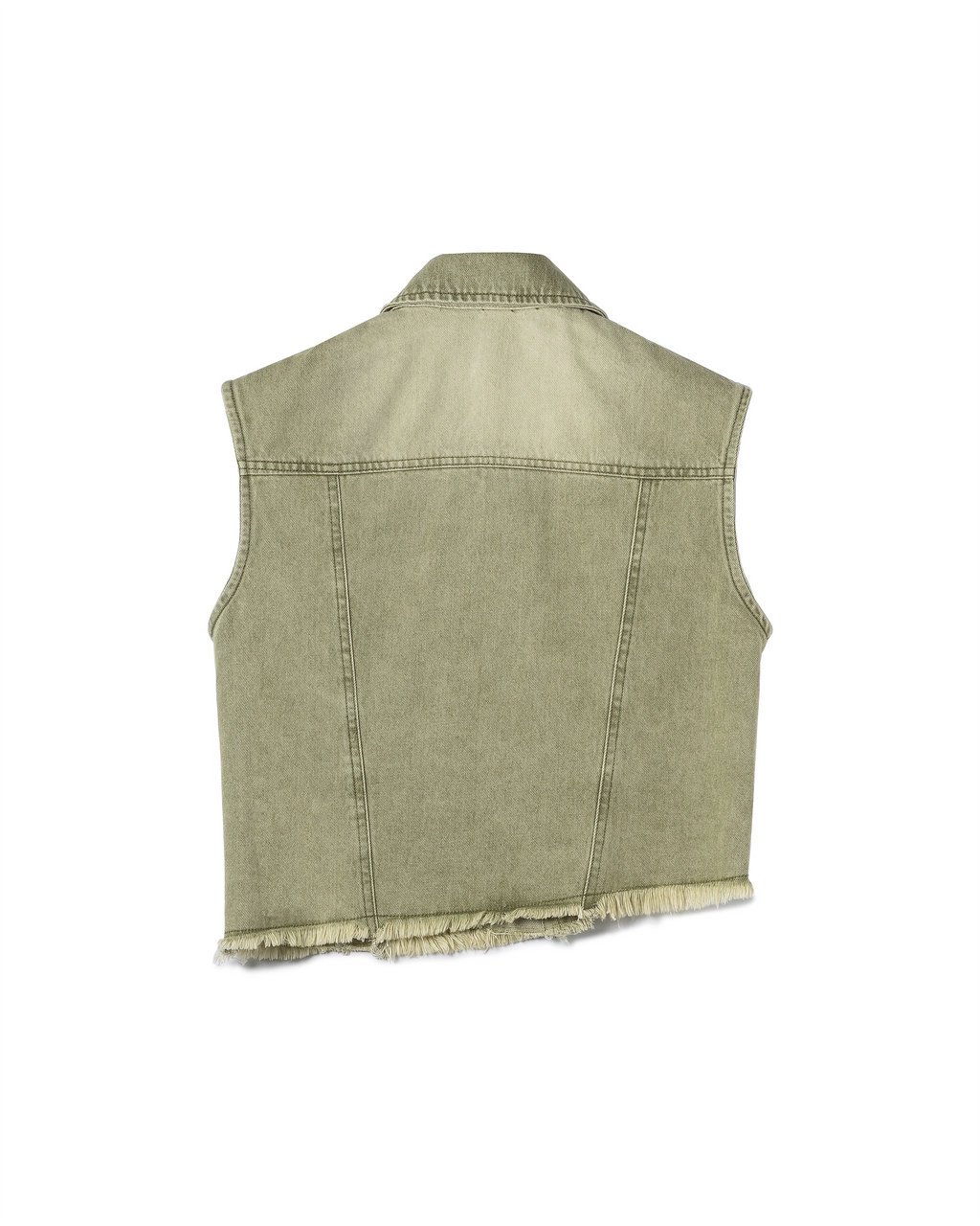 Asymmetric Sage Vest