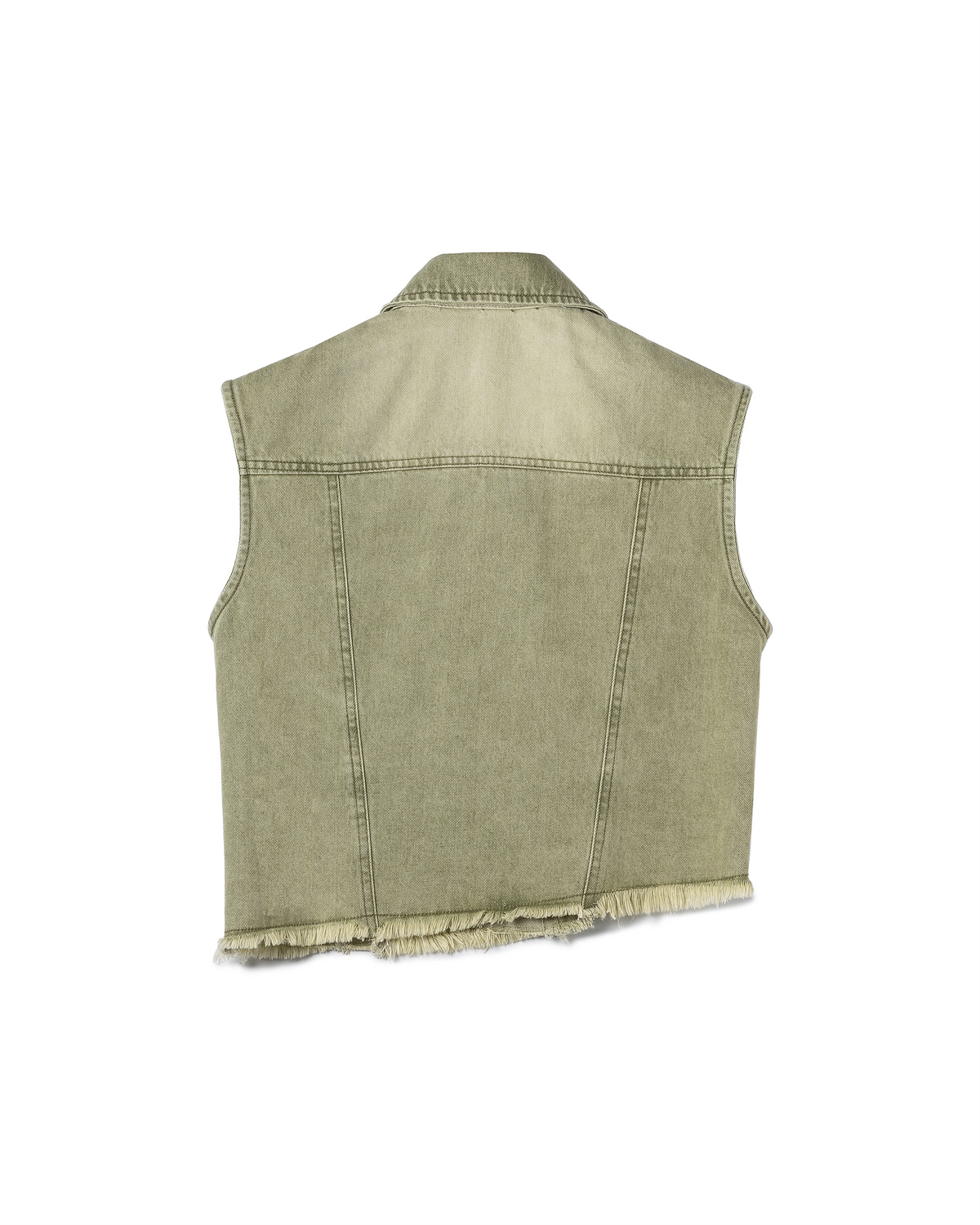 Asymmetric Sage Vest