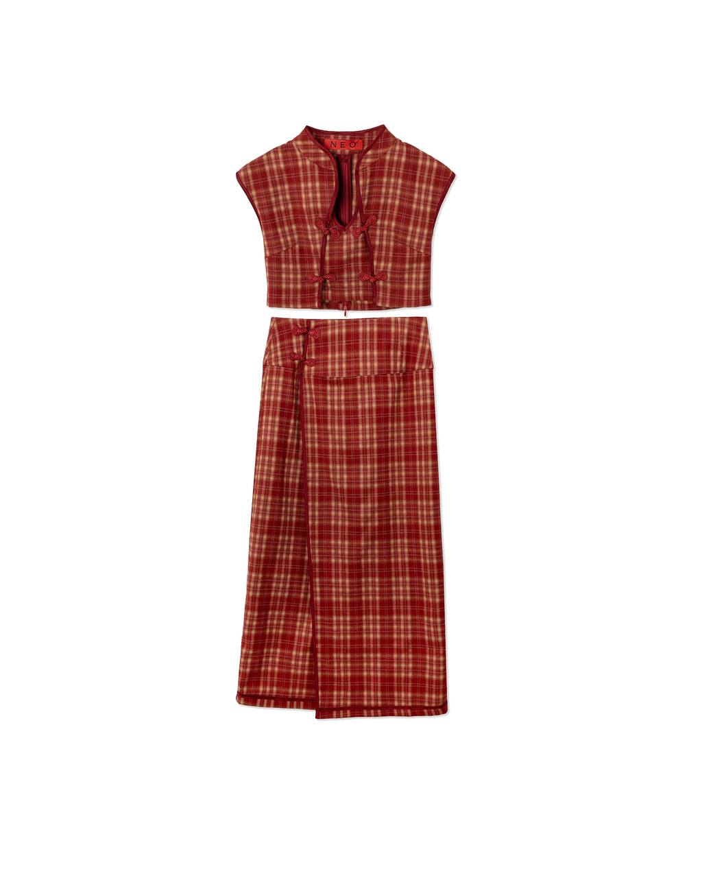 VOL.3_CH.1 Plaid Top