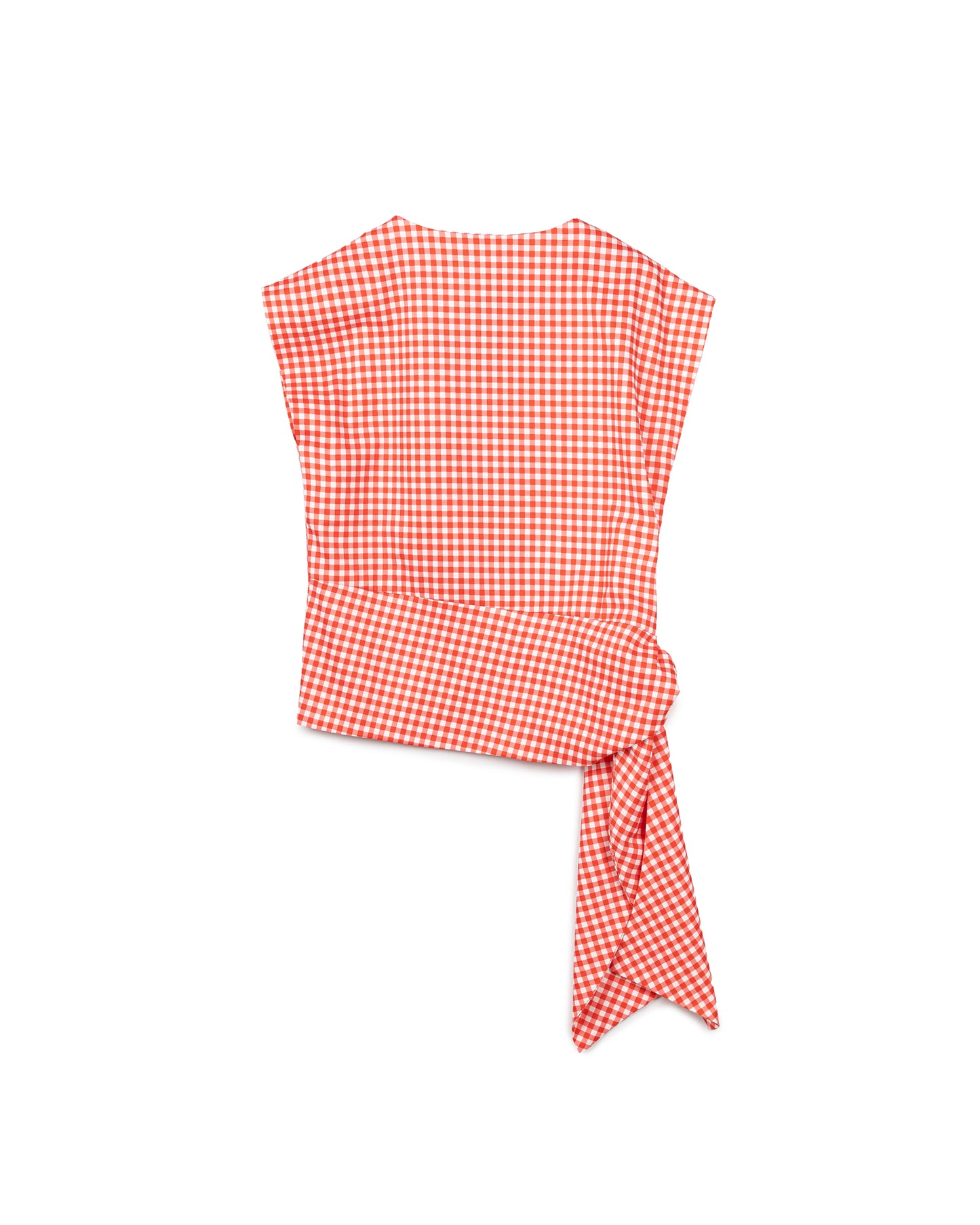 Grid Sleeveless Top