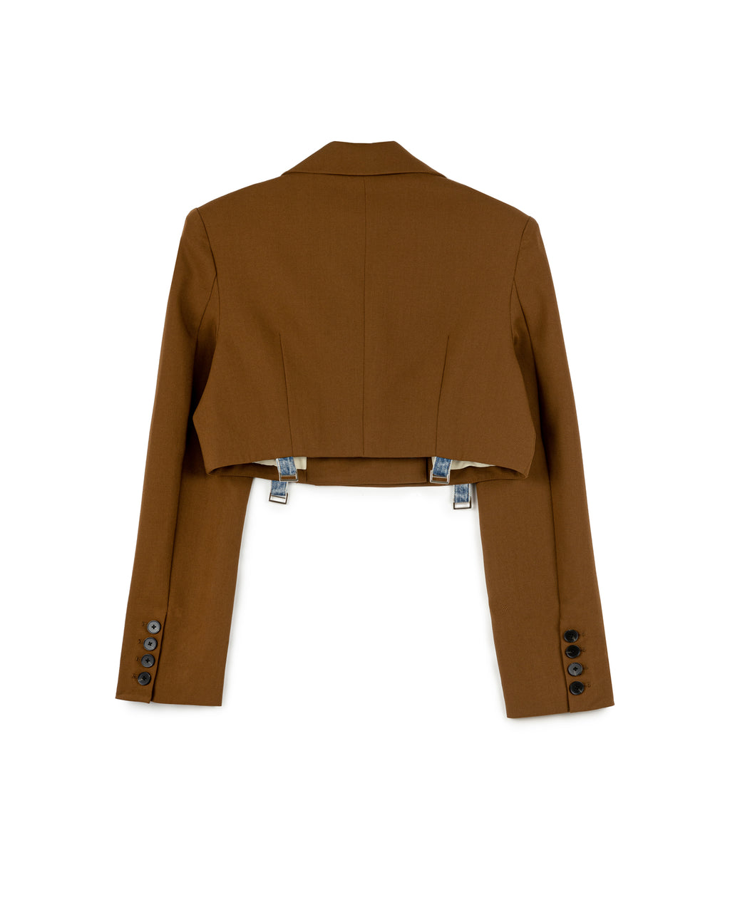 Suit Blazer With Denim Elements