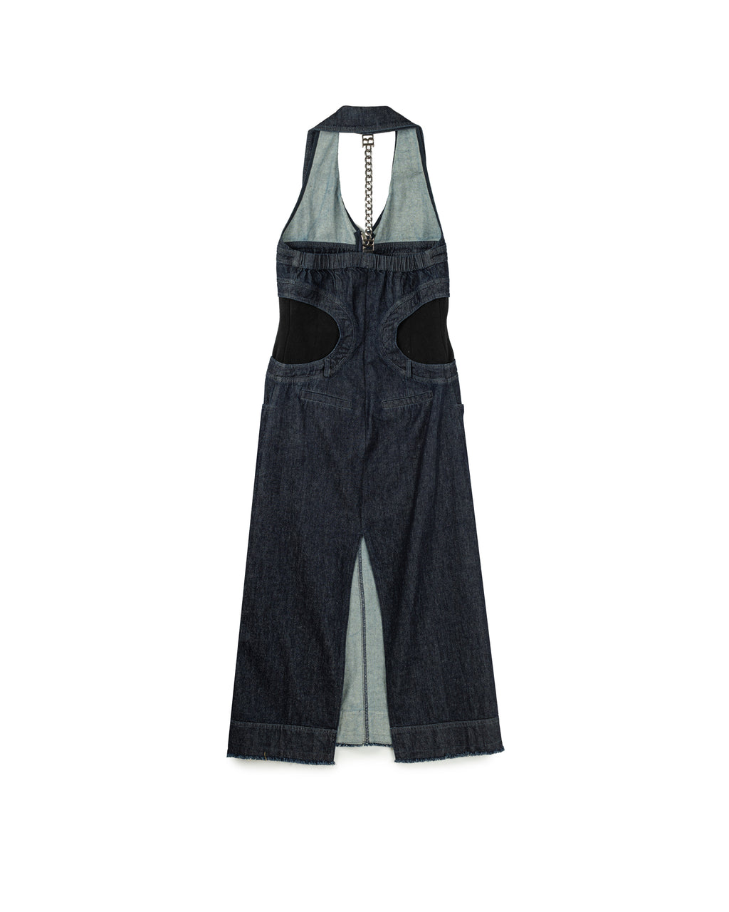 V-Neck Collared Halter Dress