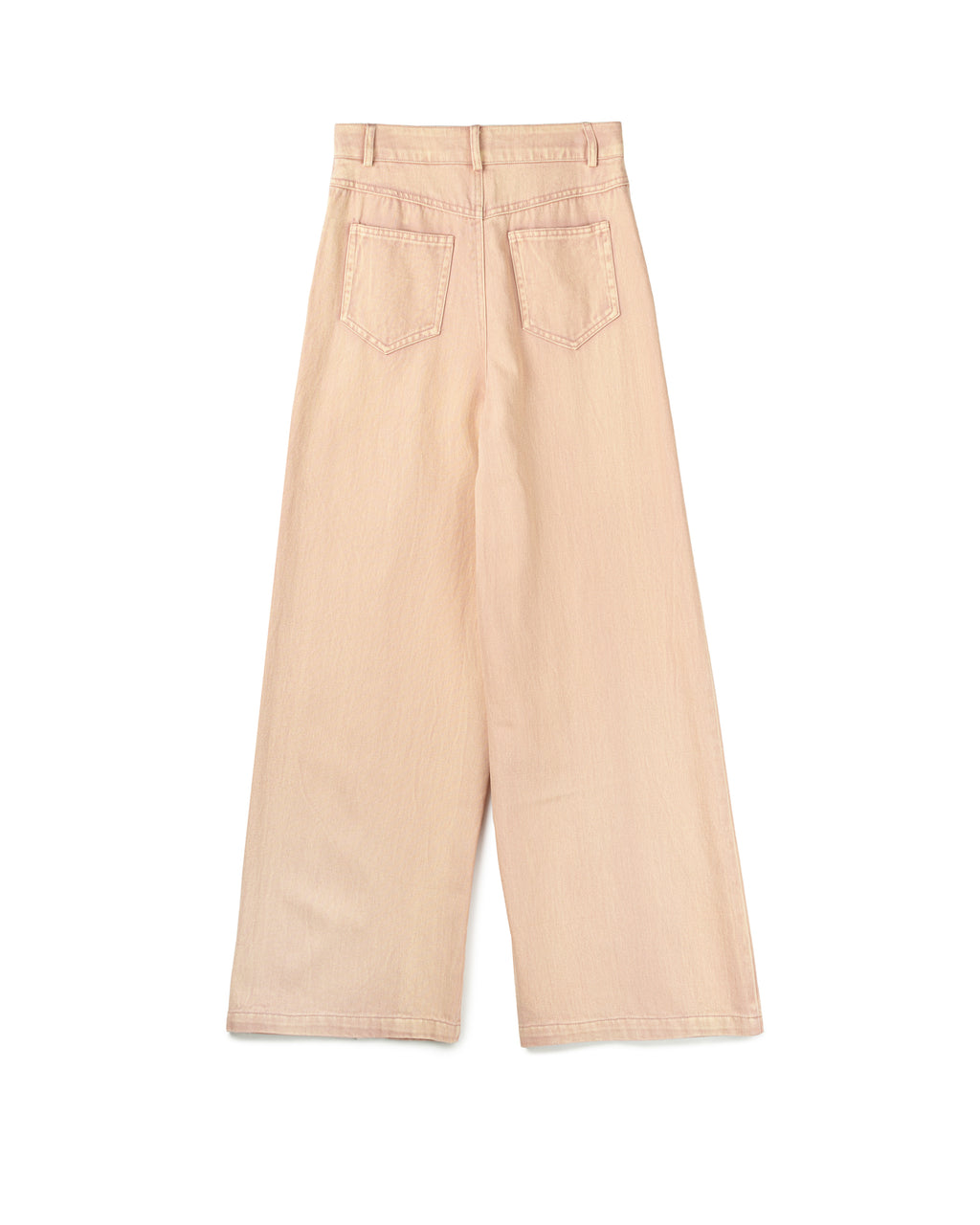 Frayed Center Seam Denim Pants