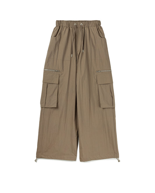 Elastic Big Pocket Cargo Pants