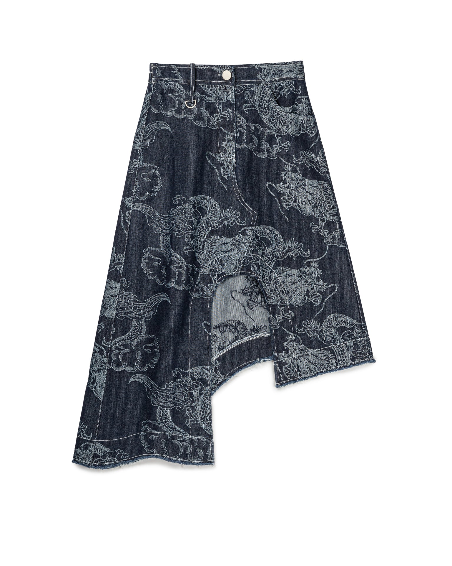 Chinese Dragon Irregular Skirt