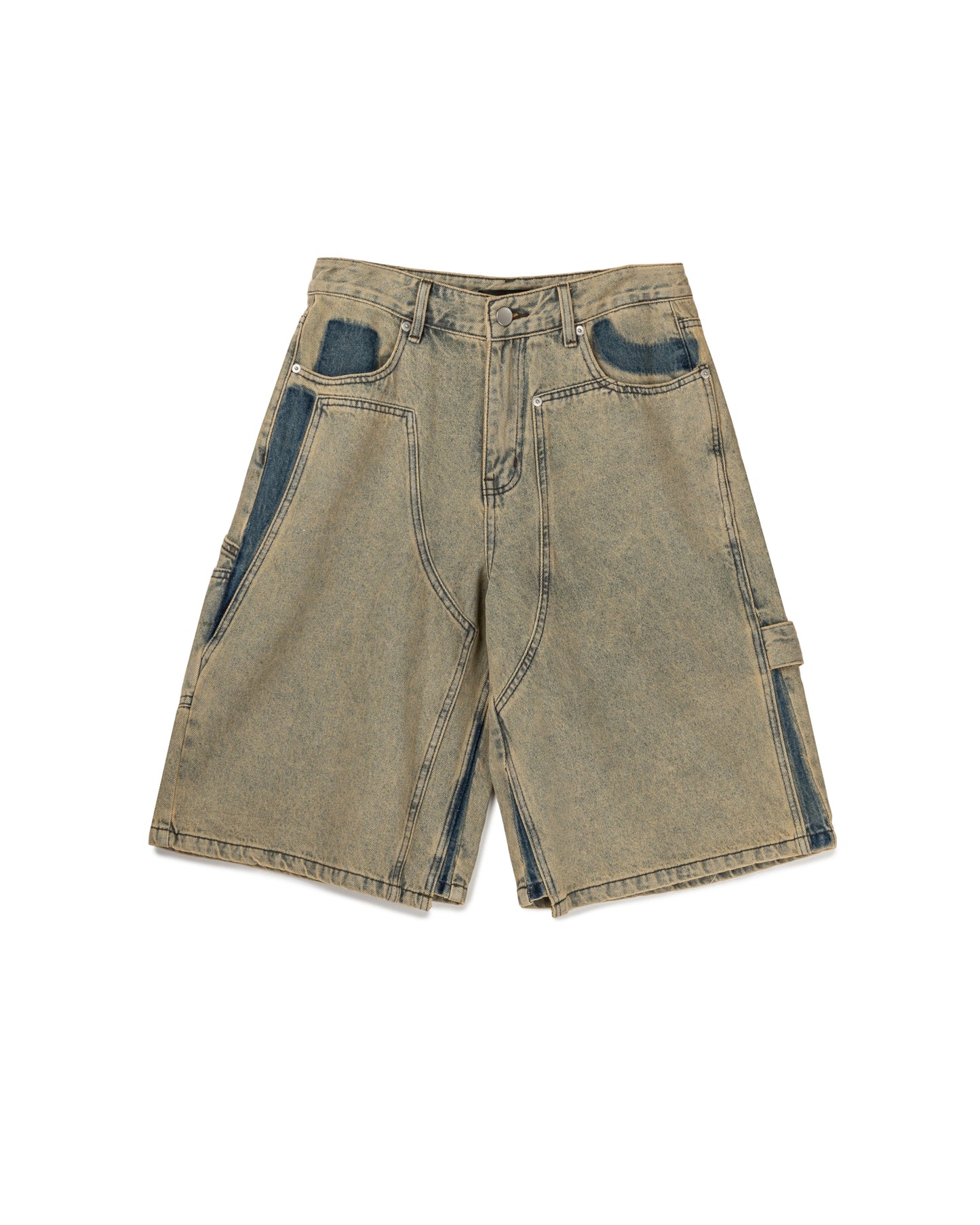 Vintage Wash Utility Cargo Shorts