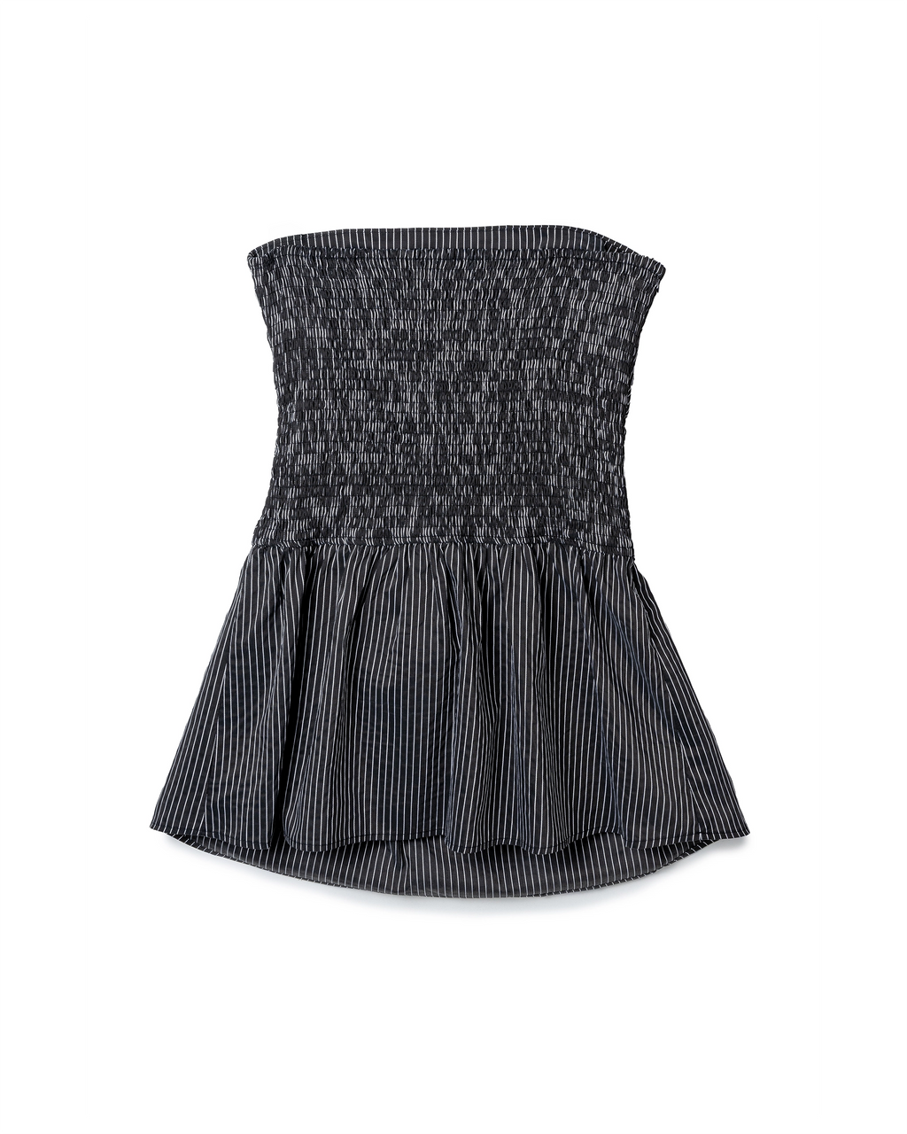 Ruched Stripe Tube Top