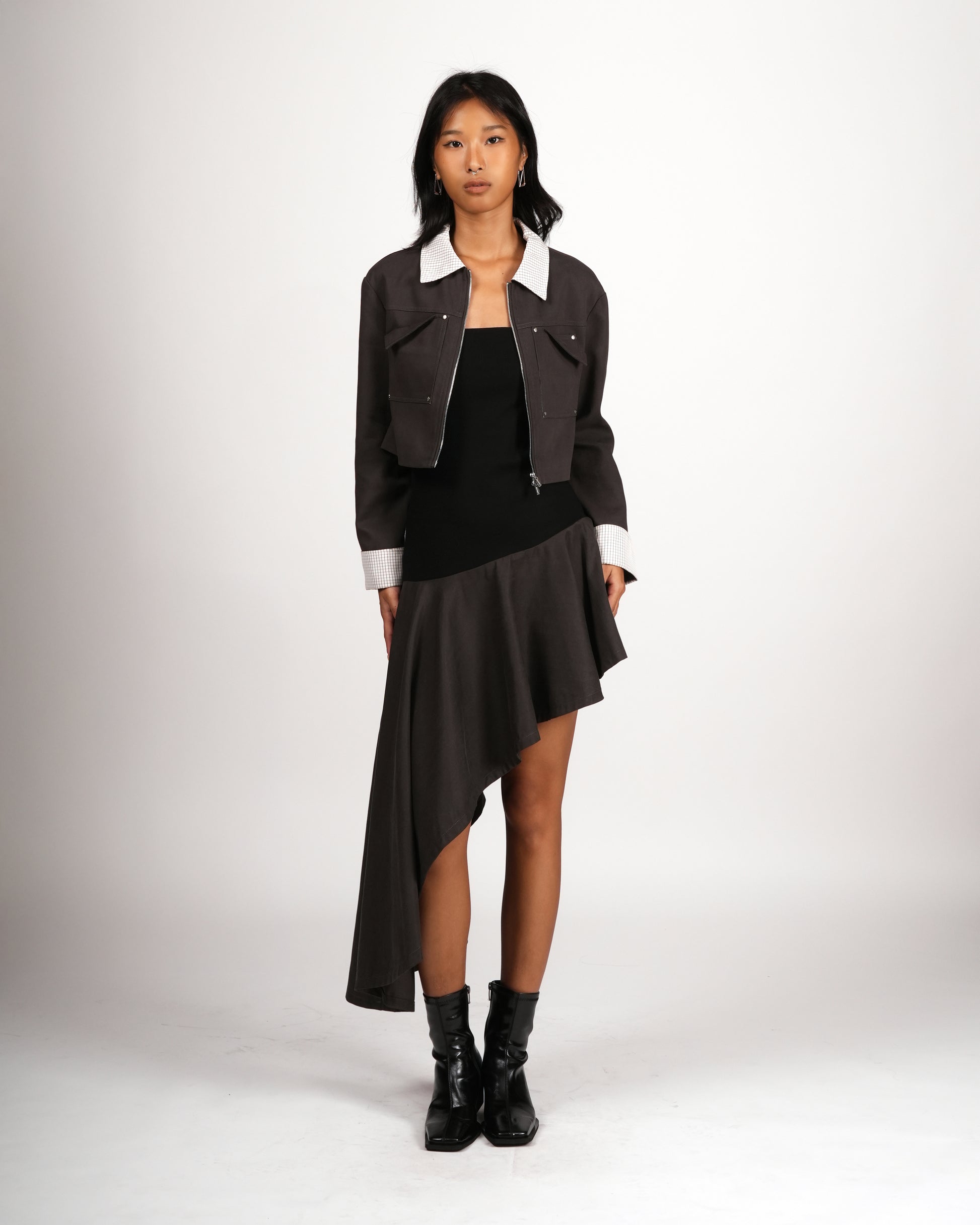 Asymmetric Tube Maxi Dress