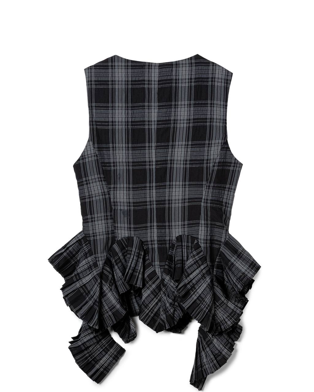 Tailored Plaid Waistcoat⁠