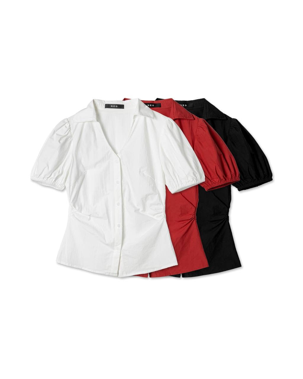 Puff-Sleeve Blouse