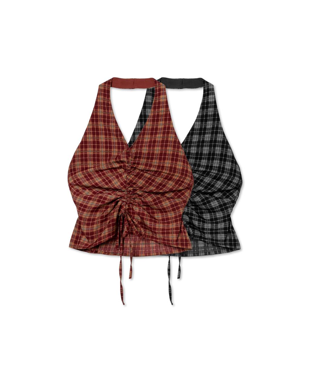 Ruched Halter-Top