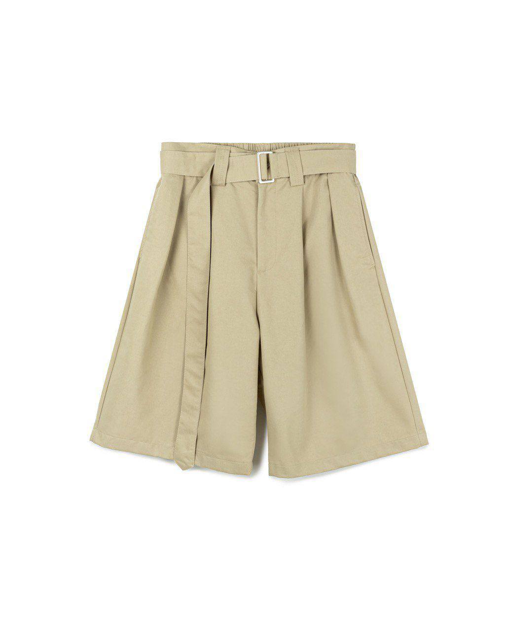 Box Pleat Wide Shorts