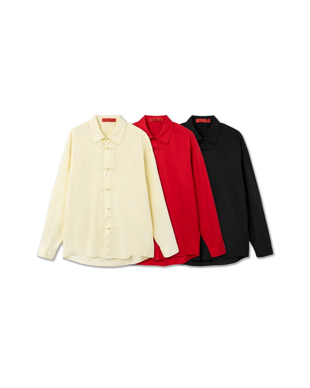 VOL.3_CH.1 Mandarin Long Sleeve Shirt