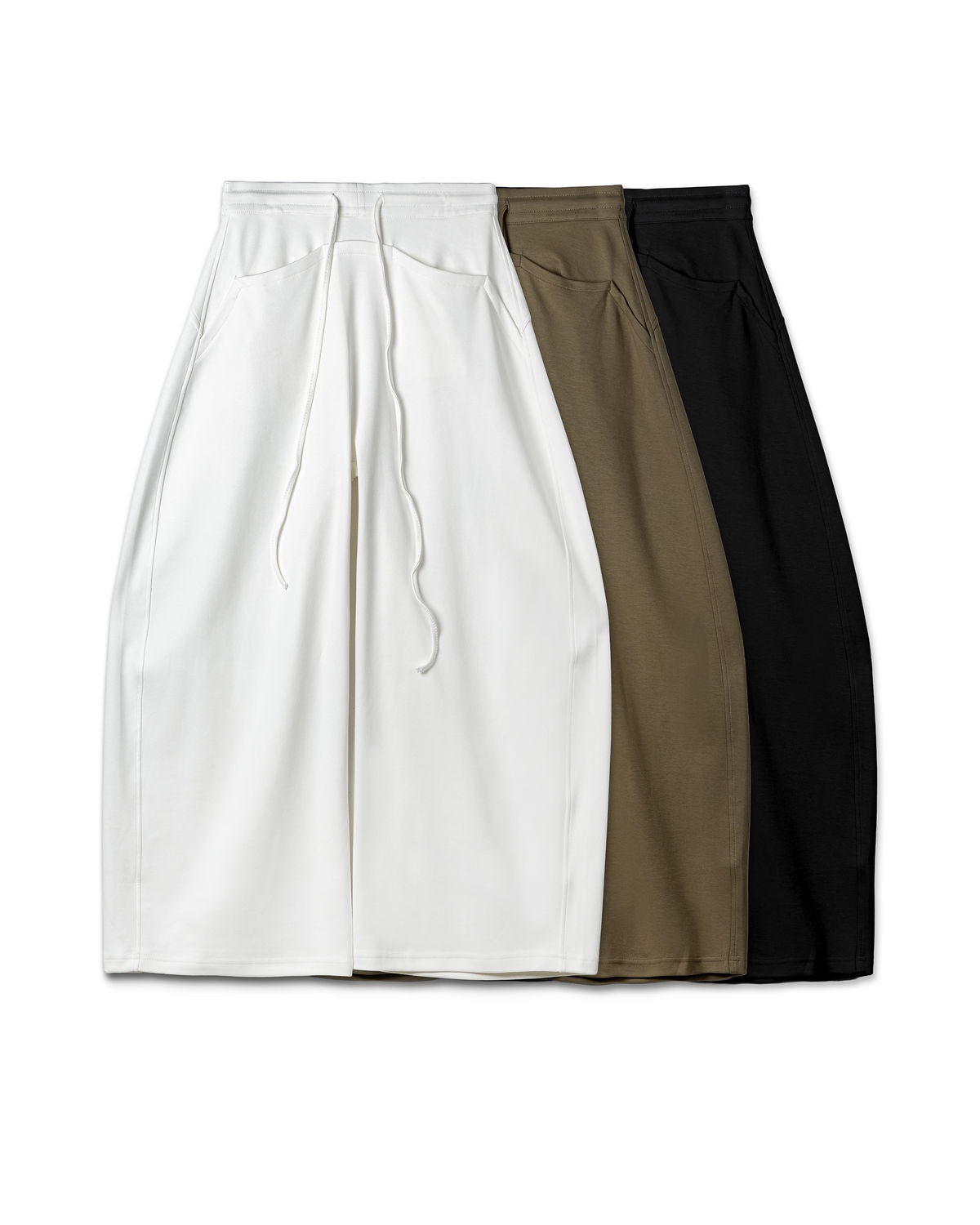 Drape Drawstring Wide-Leg Pant