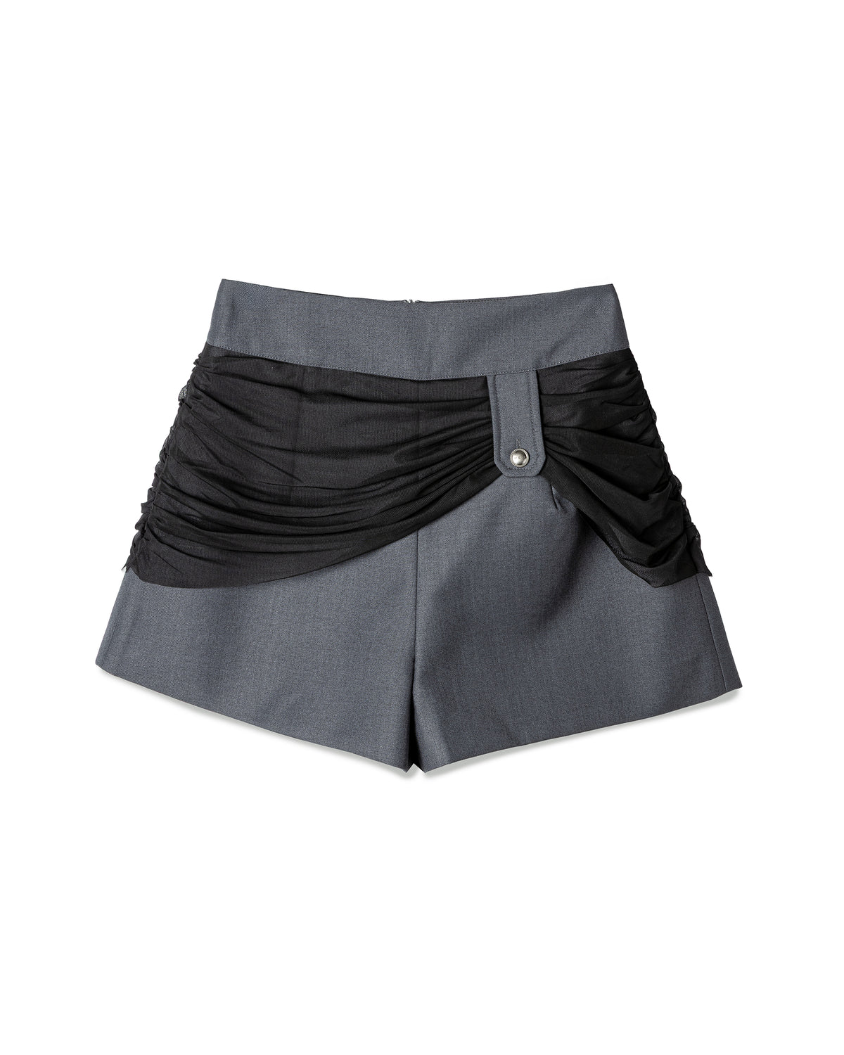 Vol.3 Ch.2 Structured Ruched-Mesh Shorts