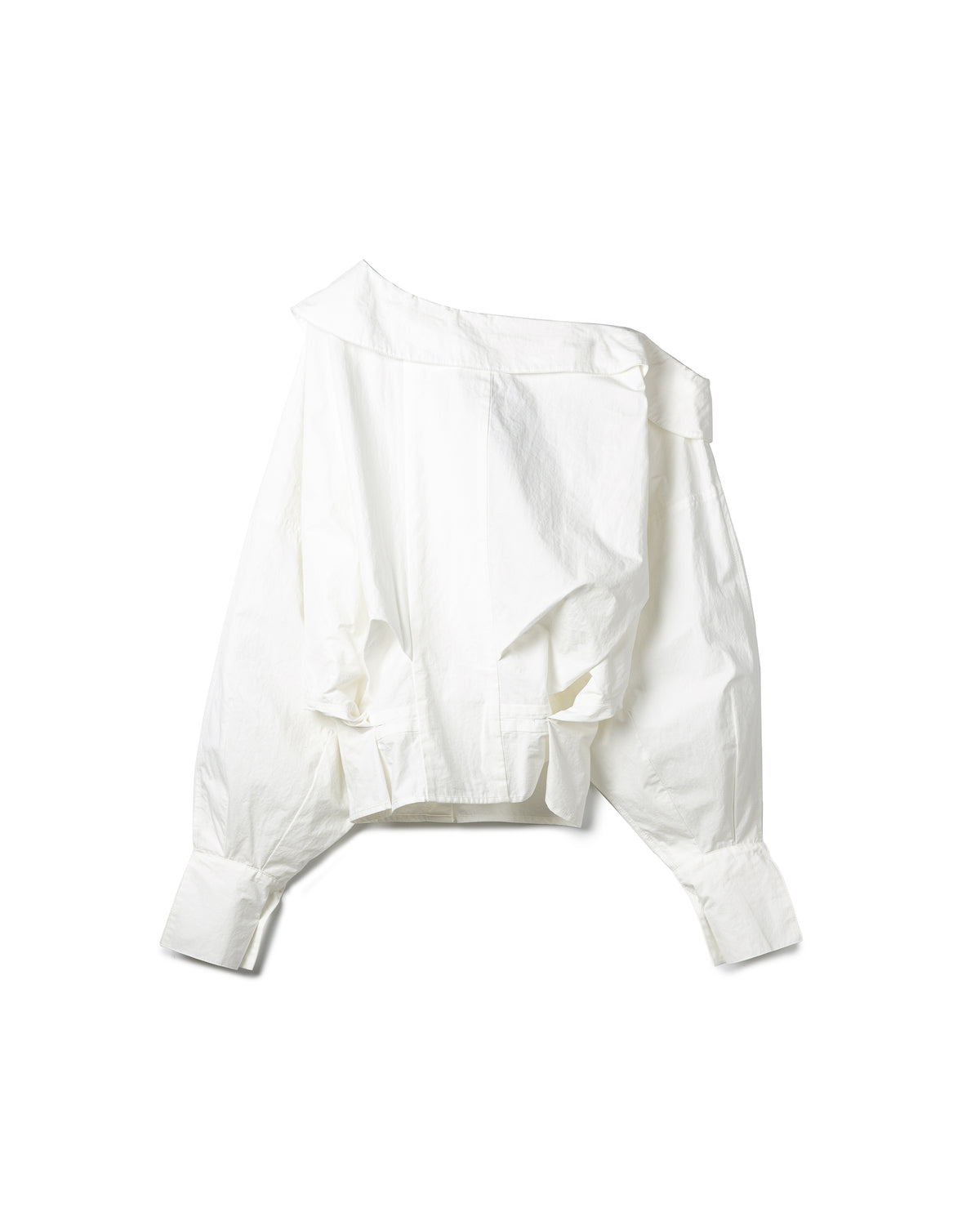 Vol.3 Ch.2 Off-shoulder Collared Cotton Shirt