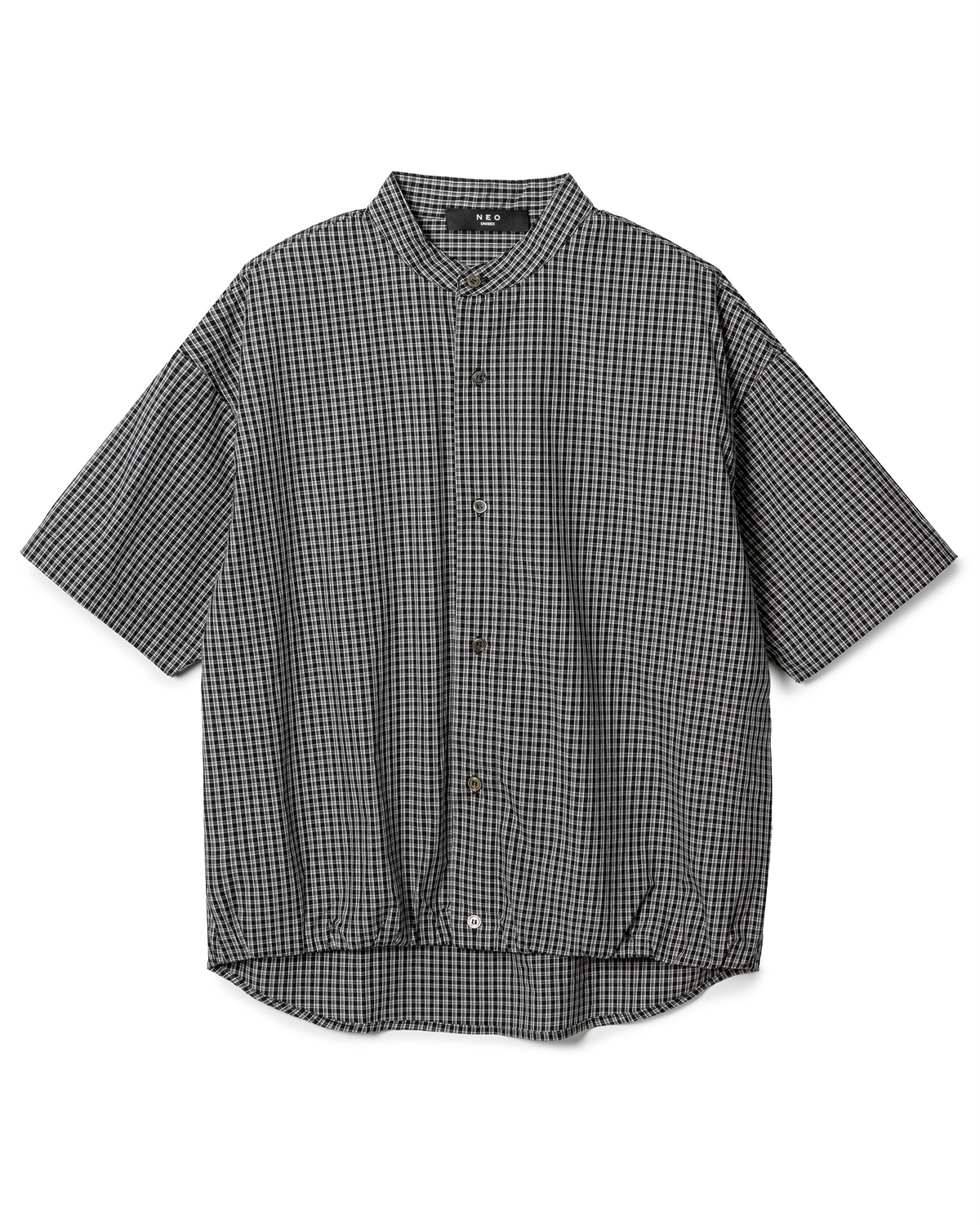 Oversized gingham-cotton shirt
