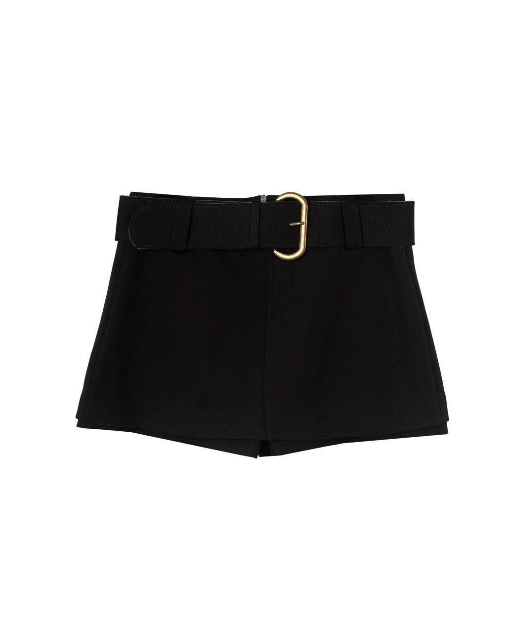 Tailored Belted Mini Shorts