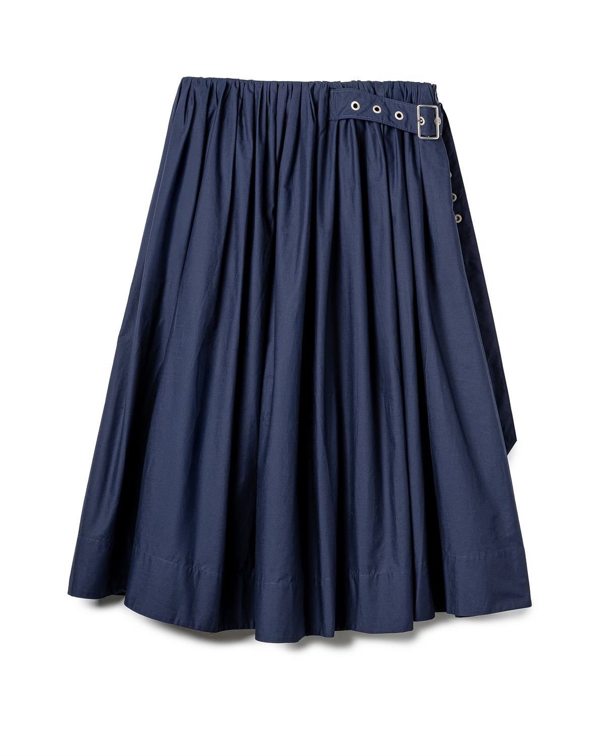 Buckled Pleated Skirt