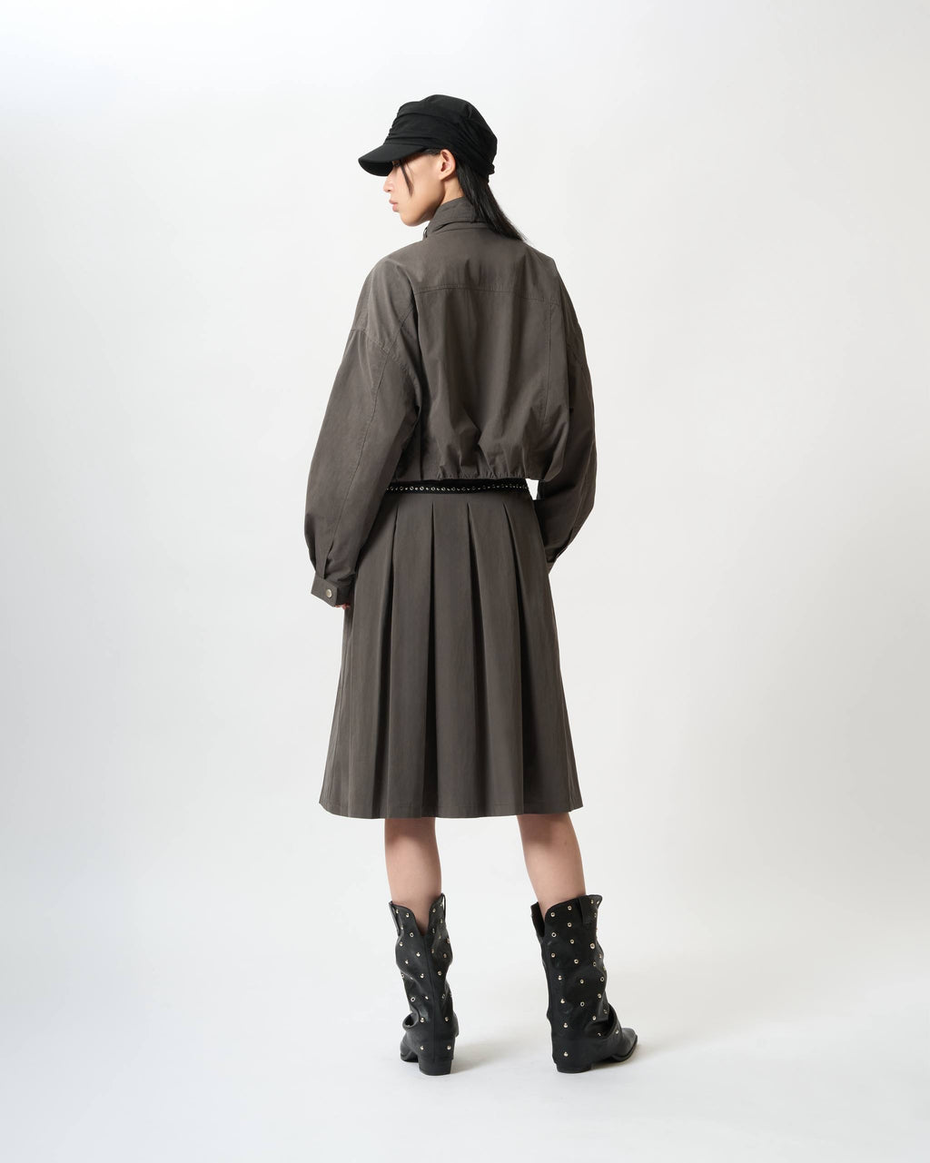 Structured Ruched Cap