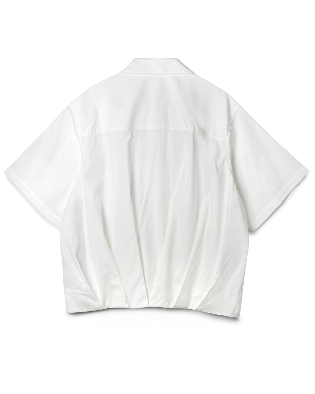 Ruched Boxy Short-Sleeve Shirt