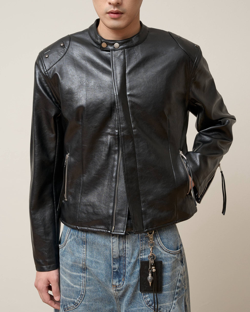 Vol.3 Ch.2 Plaid-lined Leather Jacket
