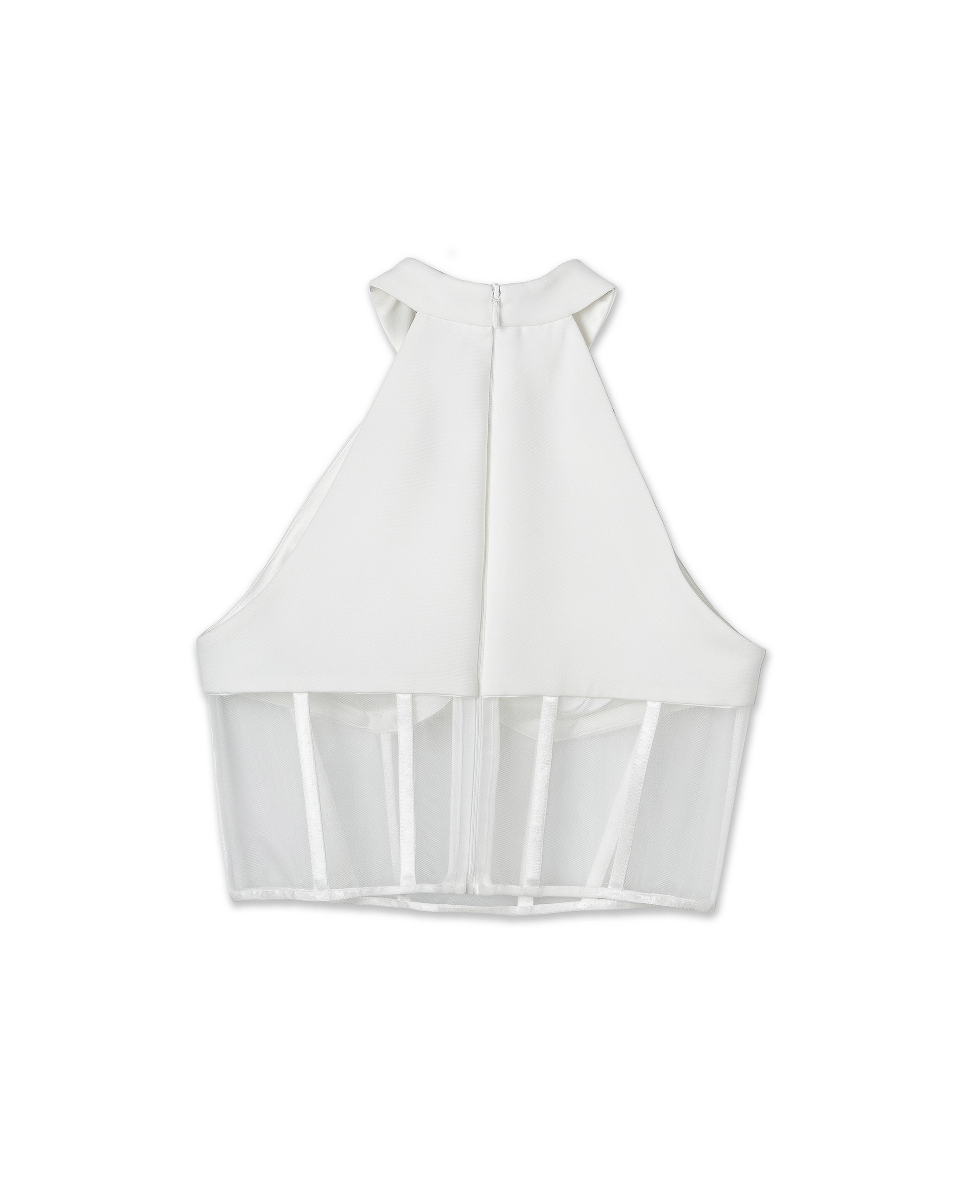 Halter Neck Mesh Top