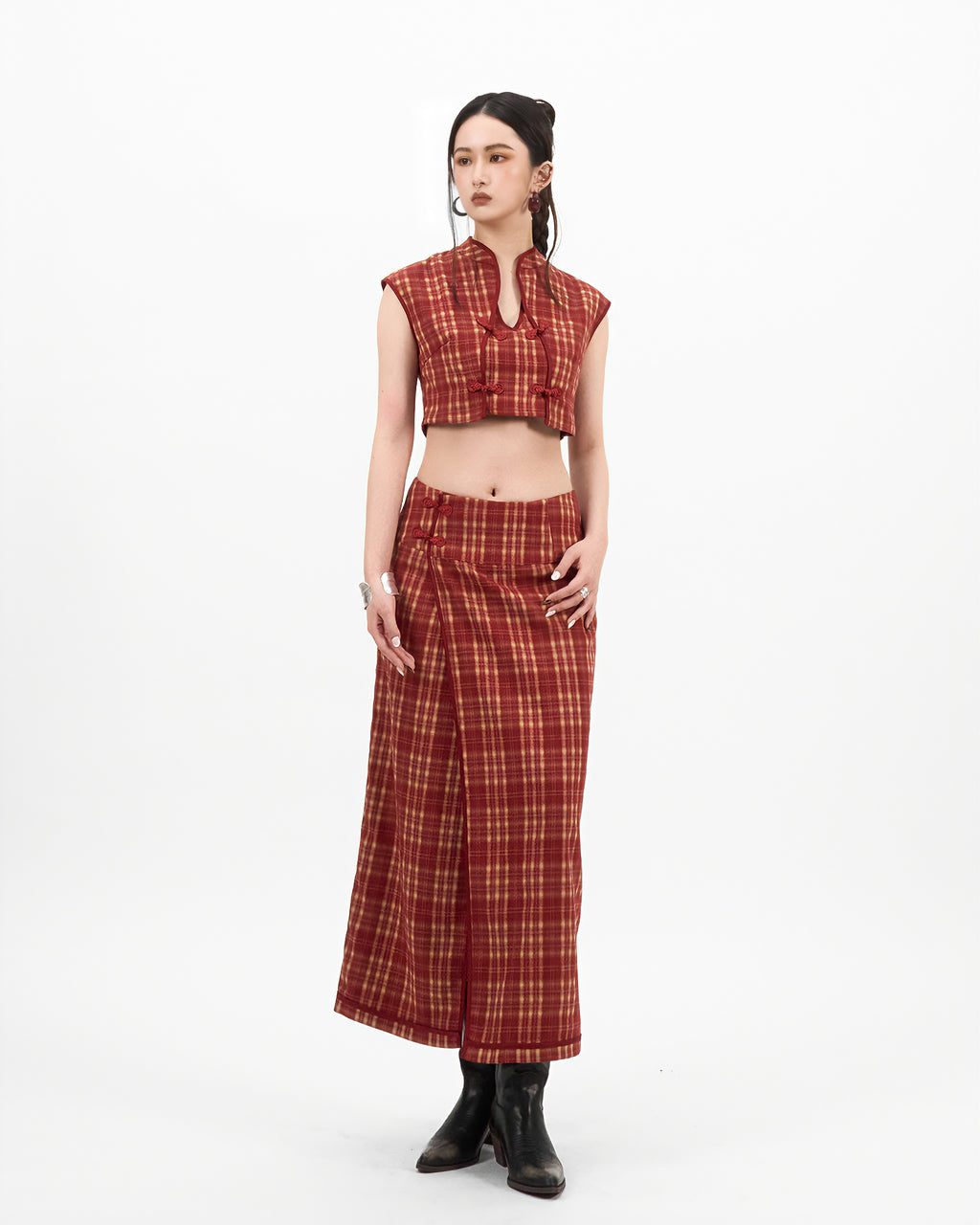 VOL.3_CH.1 Plaid Top