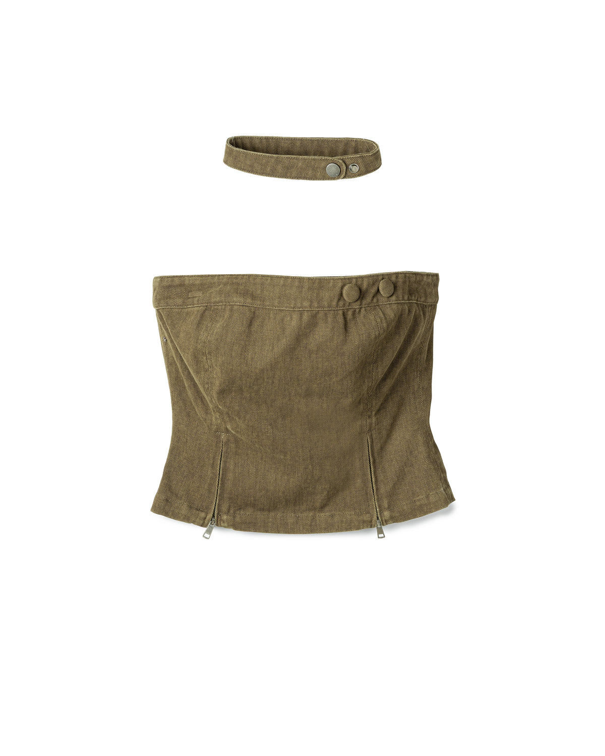 Vol.3 Ch.2 Strapless Zip-Detail Tube Top
