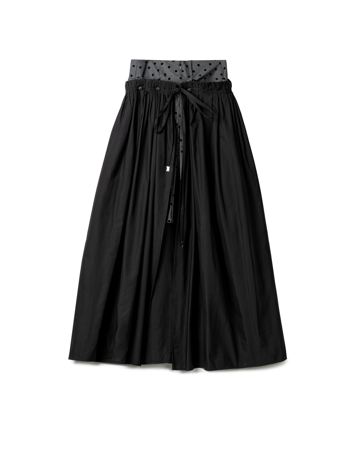 Vol.3 Ch.2 Flowing Double Layered Polka Midi Skirt