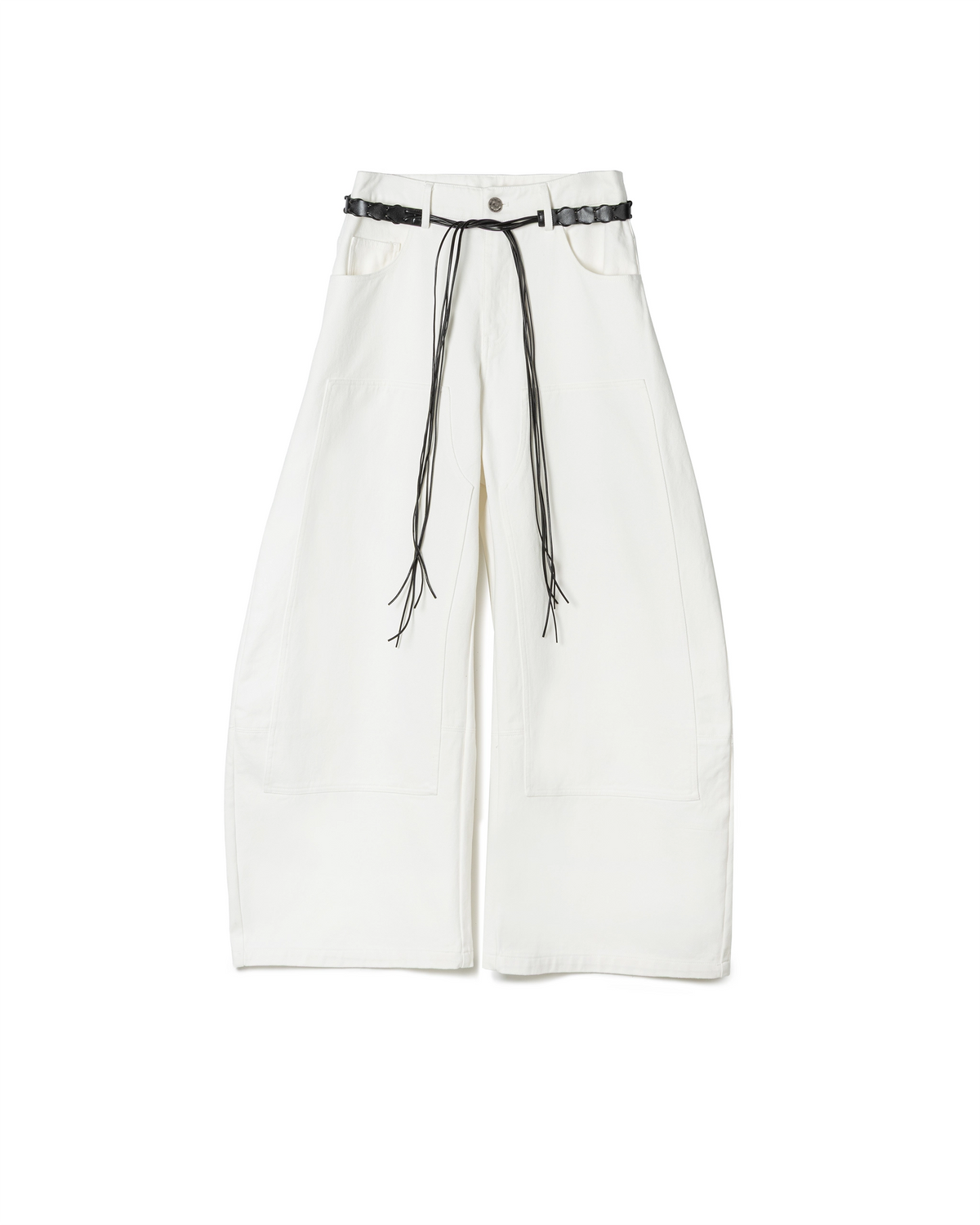 Belt Detail Wide Pants