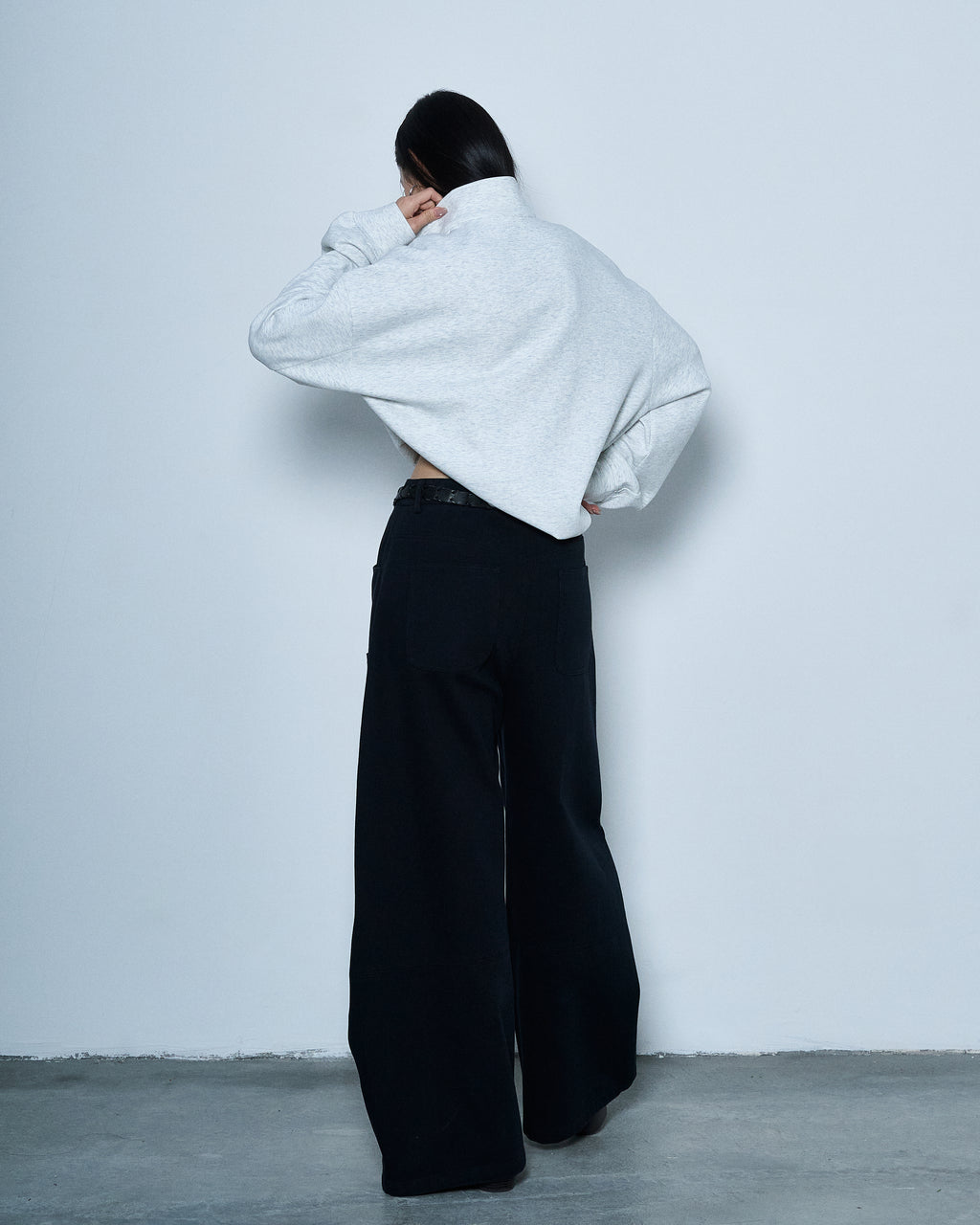 Belt Detail Wide Pants
