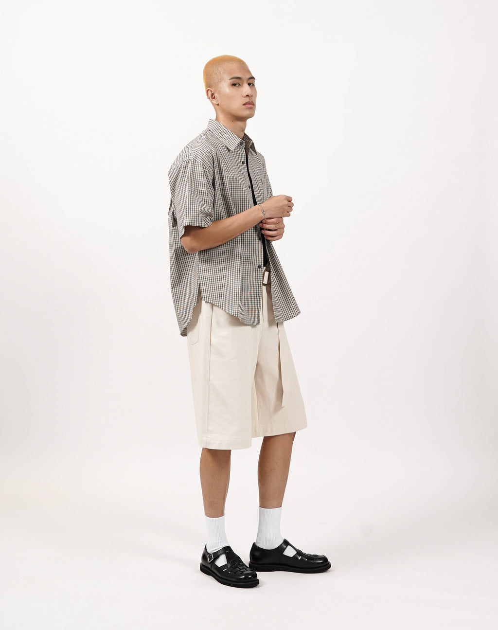 Boxy Grid Shirt