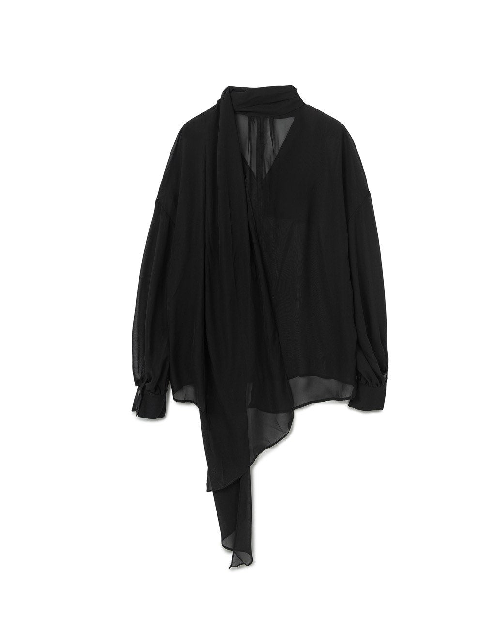 Flowy Tie-Draped Blouse