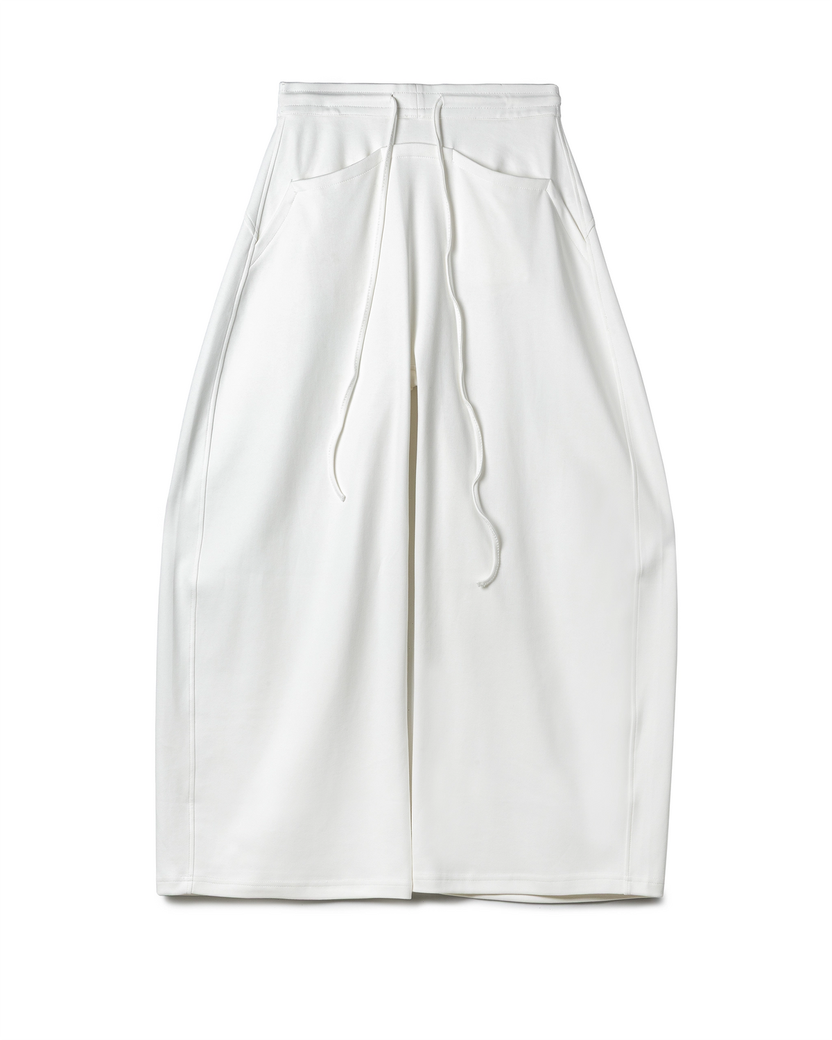 Drape Drawstring Wide-Leg Pant
