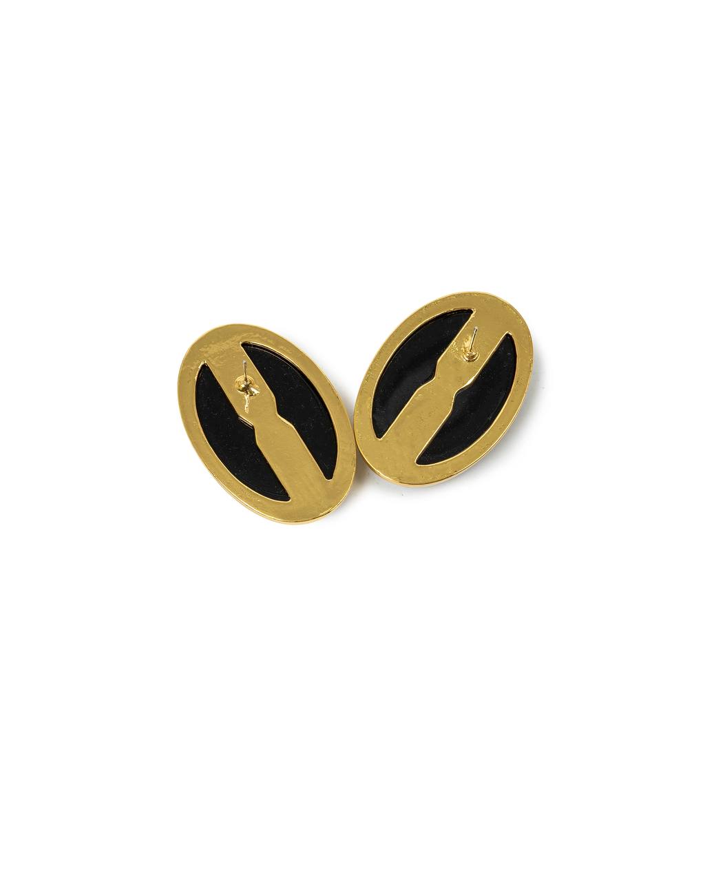 Ruby Oval Stud Earrings