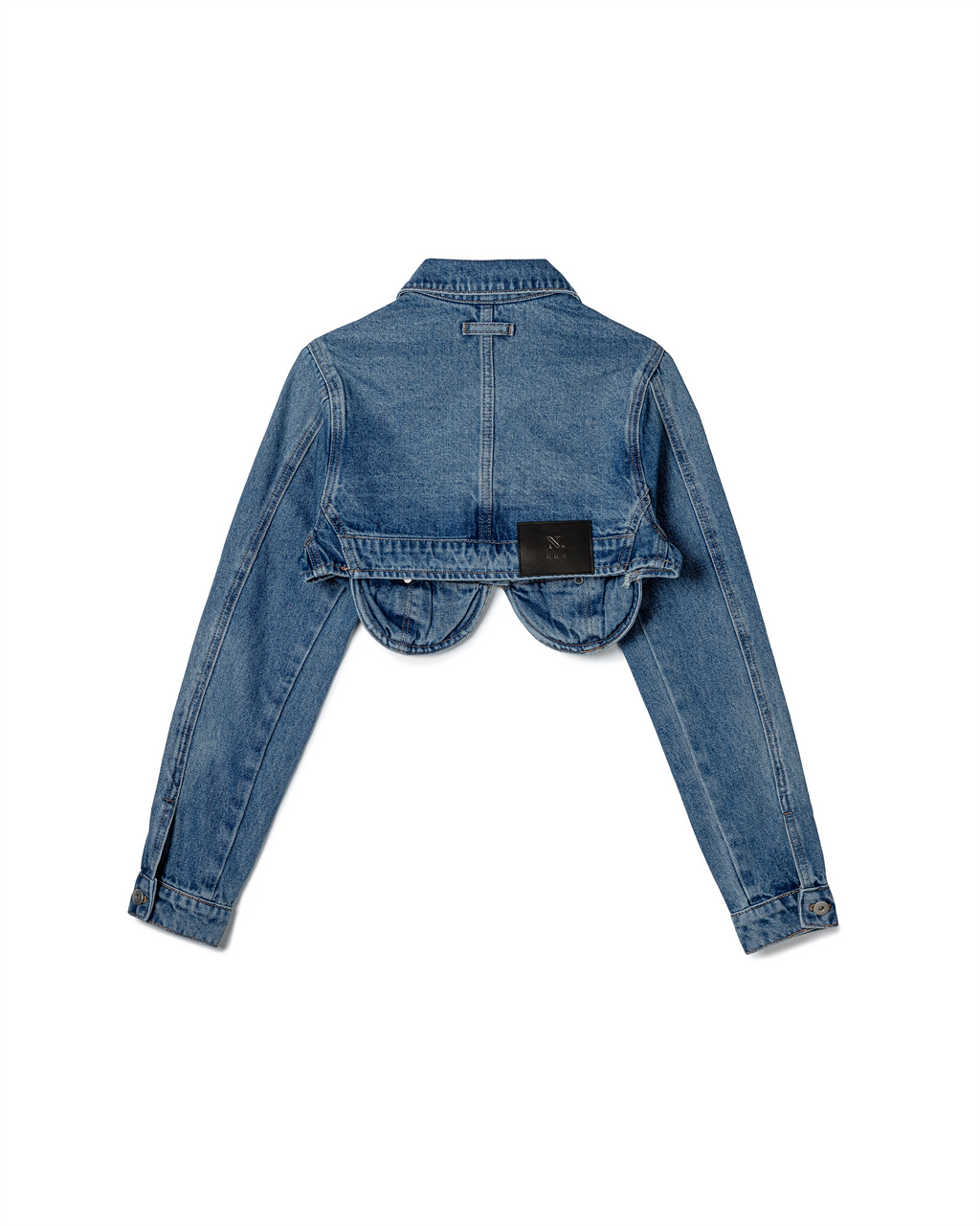 Curve Cut Denim Jacket