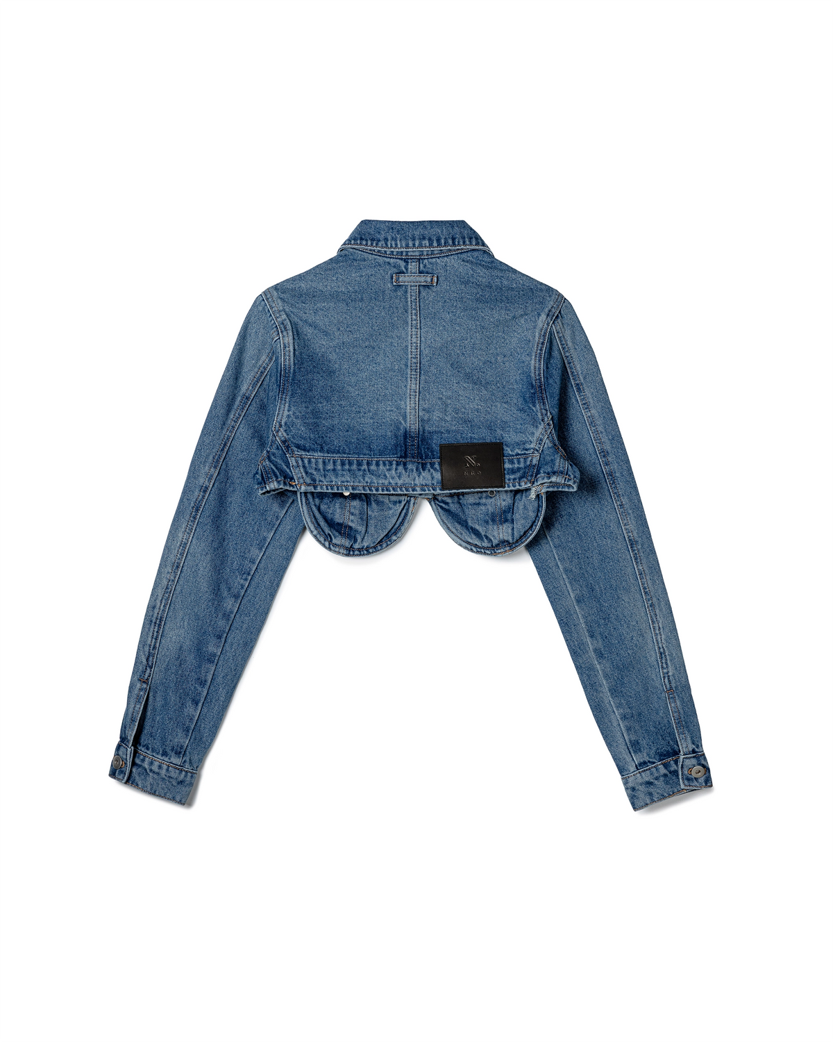 Curve Cut Denim Jacket