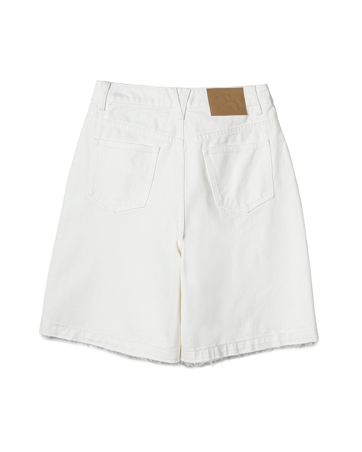 Raw-Hem Denim Bermuda