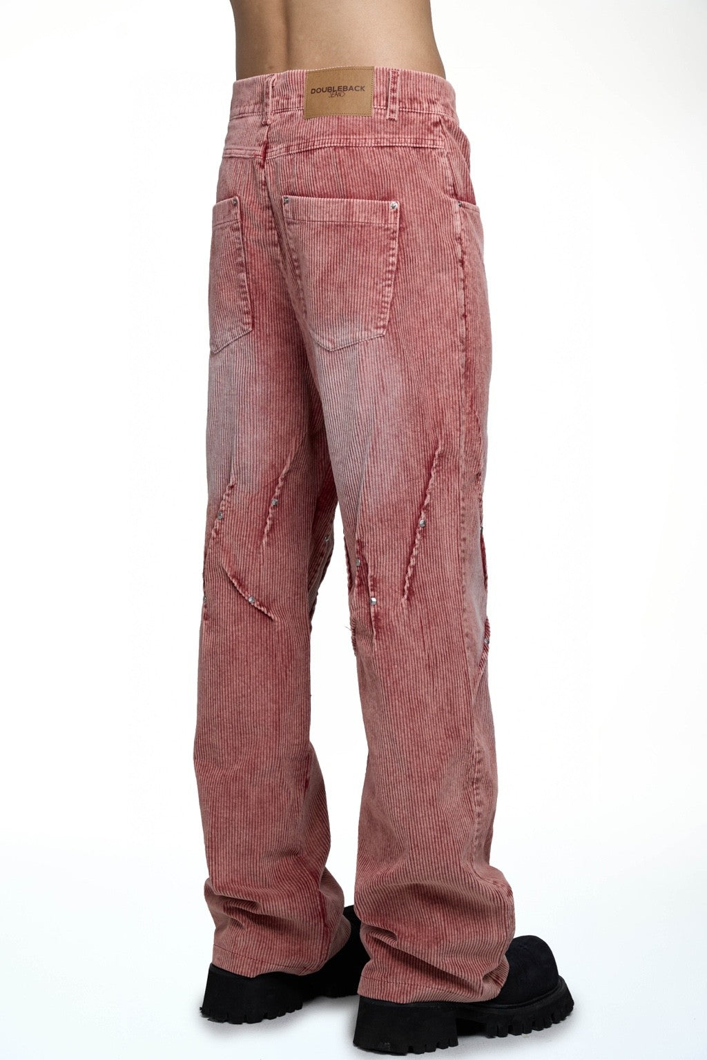 DOUBLE BACK Studded Corduroy Pants