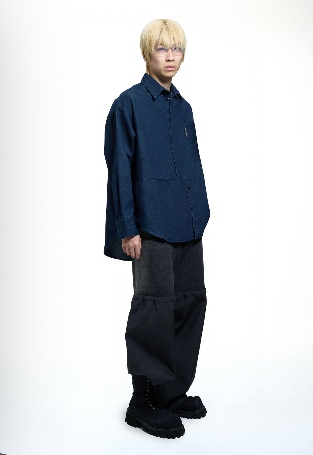 DOUBLEBACK Denim Twisted Shirt