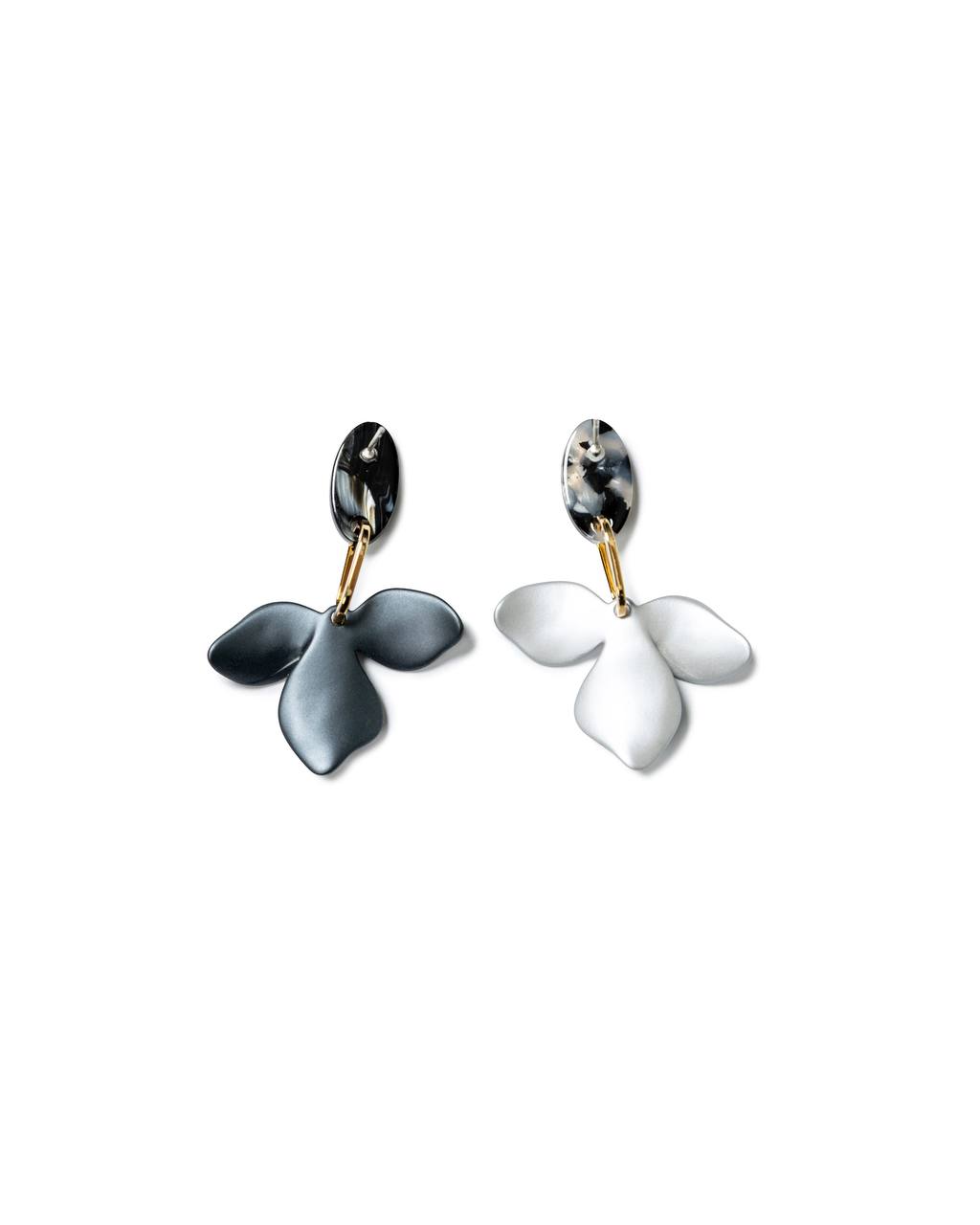 Matte Petal Drop Earrings