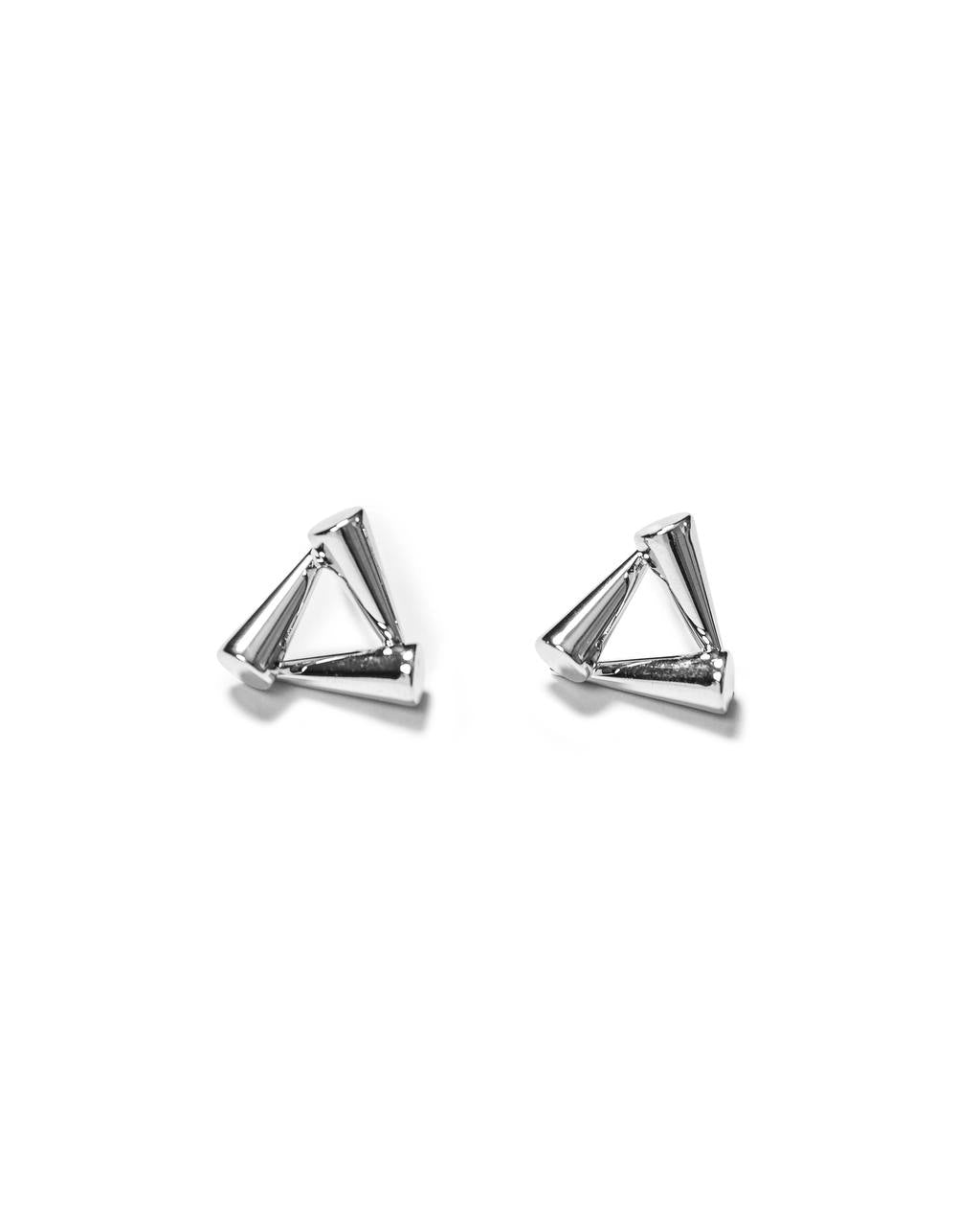 Architectural Triangle Stud Earrings