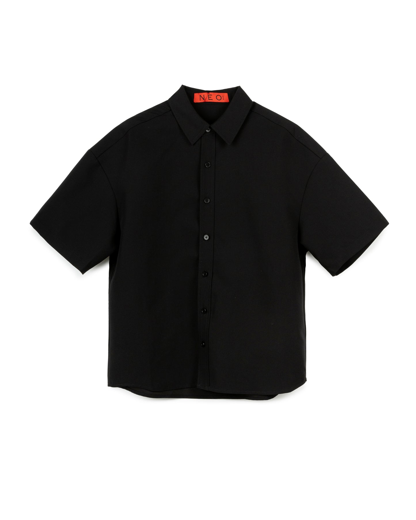 Solid Color Short Sleeve Shirt