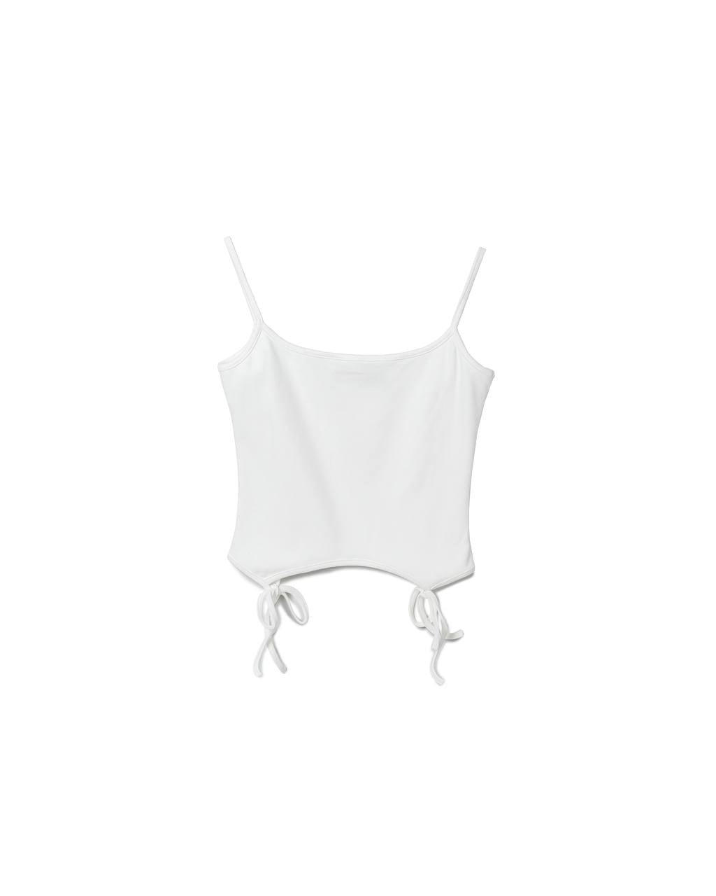 Side-Tie Ribbed Knit Top