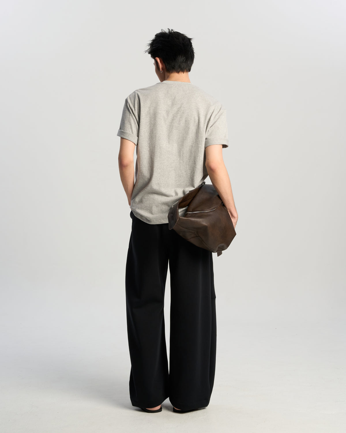Sculptural Wide-Leg Sweatpants