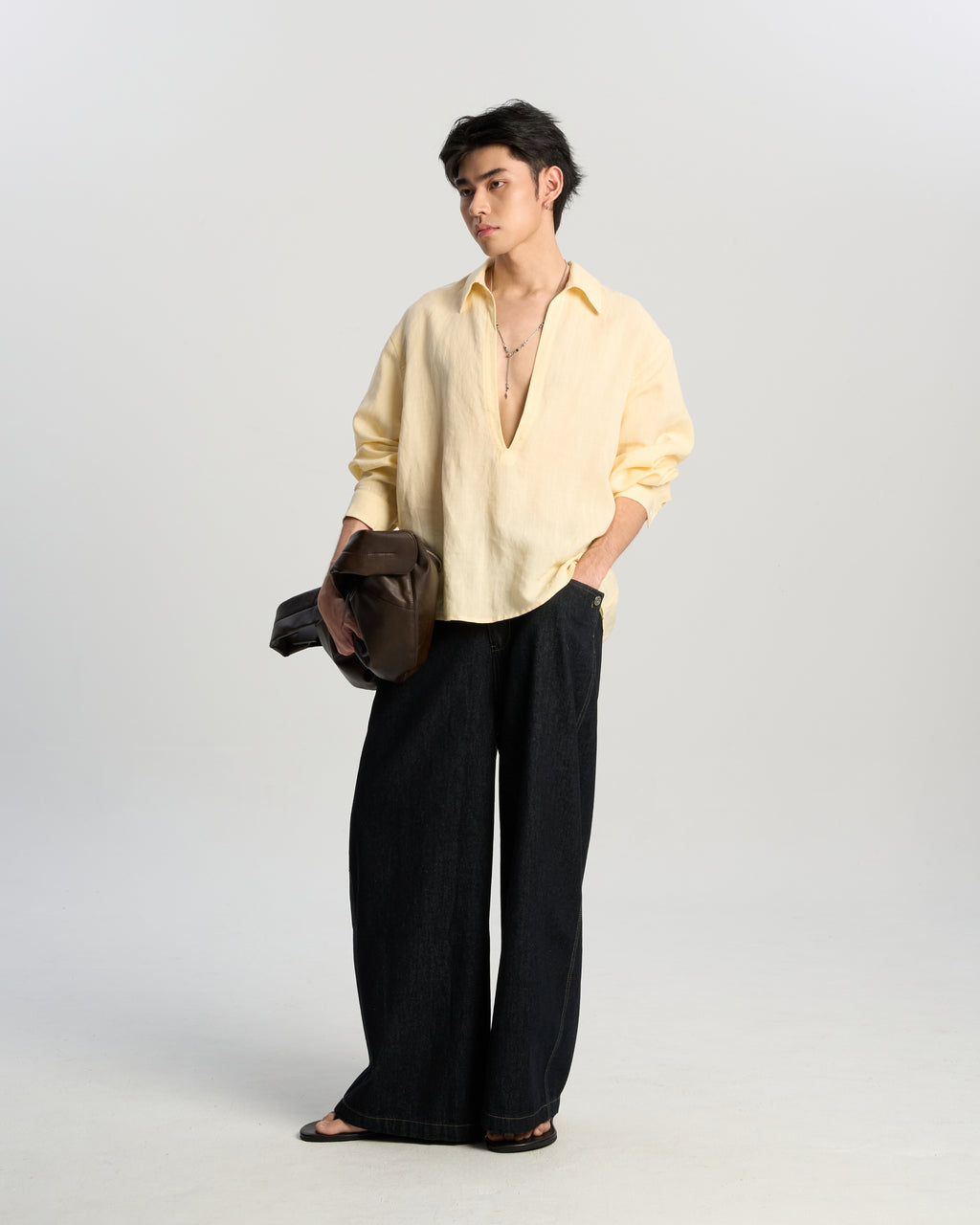 Relaxed V-Neck Shirt